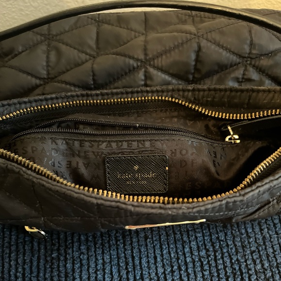kate spade Bags Kate Spade Black Quilted Nylon Crossbody Bag Like